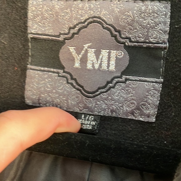 🏷5/25 Girls Large Black Lined Coat - Picture 2 of 7